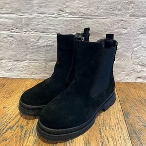 BLONDO Black Suede Waterproof Ankle Boots – Size 8WW Extra Wide